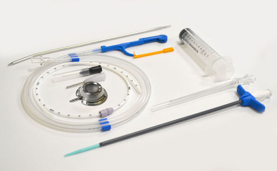 Система для венозно-артериального доступа c портом эллипсовидным PORT TI (титановым) с катетером 8 F и набором для установки купить оптом в Новосибирске